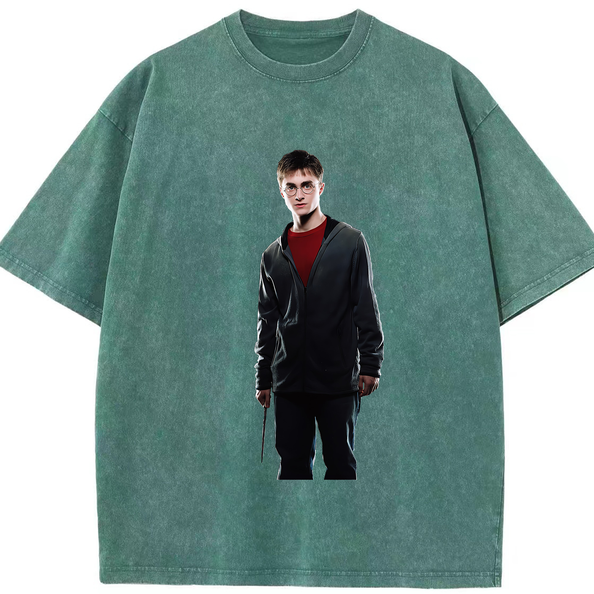 （画像用） Harry Potter ハリー・ポッターシリーズ 綿100% ヴィンテージ風 半袖Tシャツ（フロントプリント）